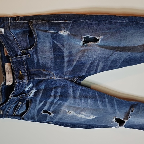 Guess Women's 30x29 Low Rise Skinny Jeans - Distressed Blue - Picture 2 of 8